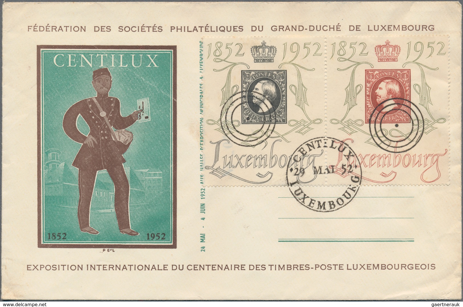 Luxemburg: 1900/1980, Extensive Accumulation Of About 970 Covers And Cards Containing Many Stationer - Autres & Non Classés