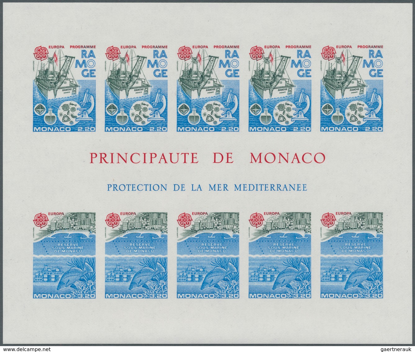 Monaco: 1986, Europa-CEPT 'Nature Convention And Environment Protection' In A Lot With Ten IMPERFORA - Unused Stamps