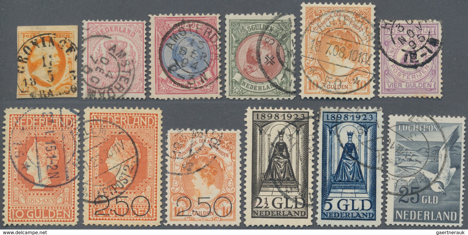 Niederlande: 1852/1981, Very Comprehensive, Essentially Complete Used Collection In A Ring Binder An - Autres & Non Classés