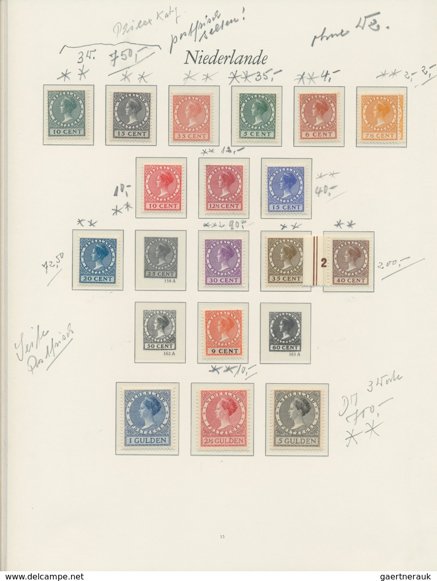 Niederlande: 1899/1980, Comprehensive Mint, From 1923 Onwards MINT NEVER HINGED Collection In Two Bi - Autres & Non Classés