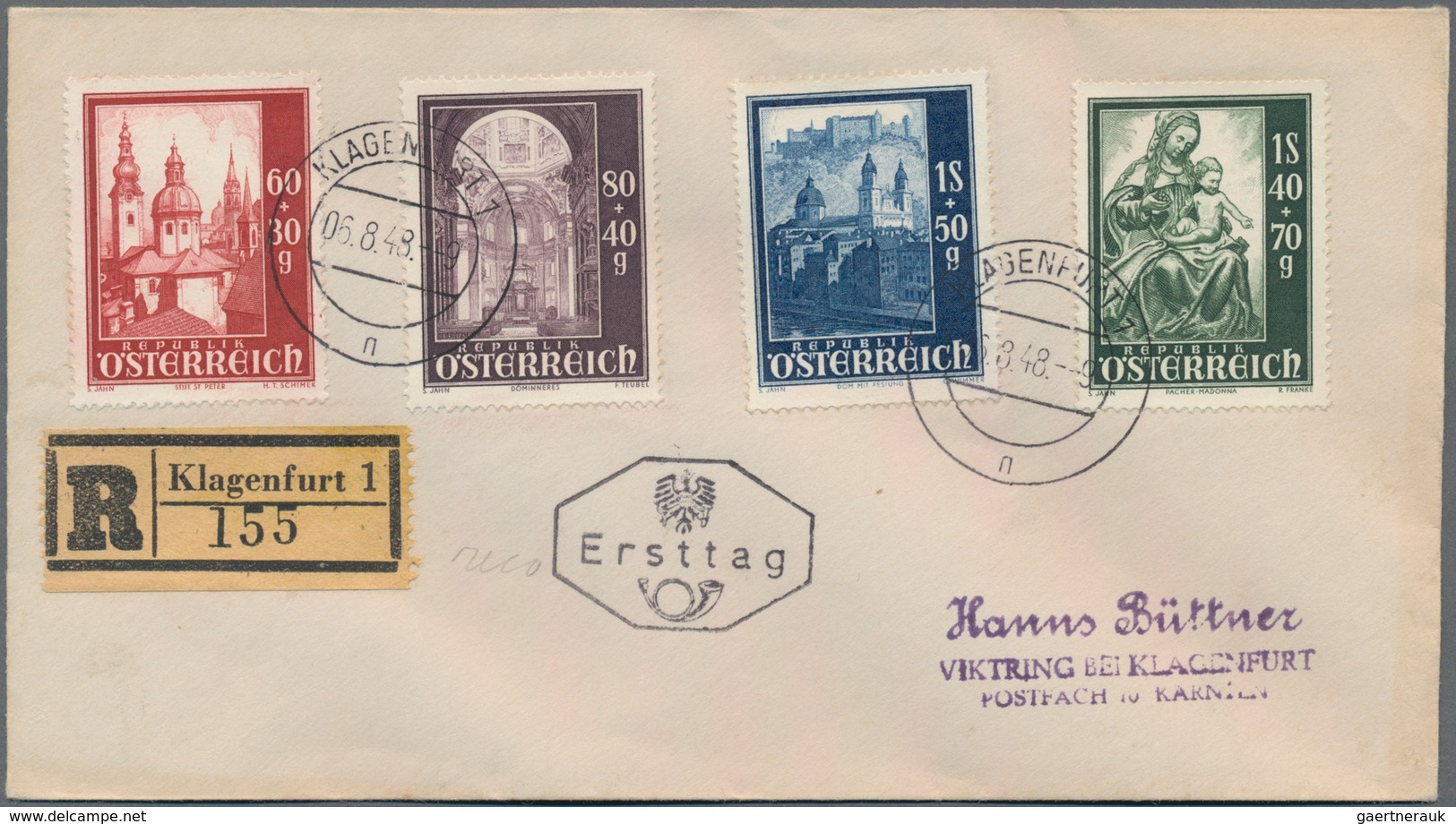 Österreich: 1945-1965, Leitz Ordner gefüllt mit FDC aus dem genanntem Zeitraum, dabei auch komplette