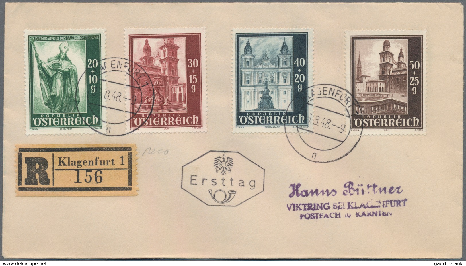 Österreich: 1945-1965, Leitz Ordner gefüllt mit FDC aus dem genanntem Zeitraum, dabei auch komplette