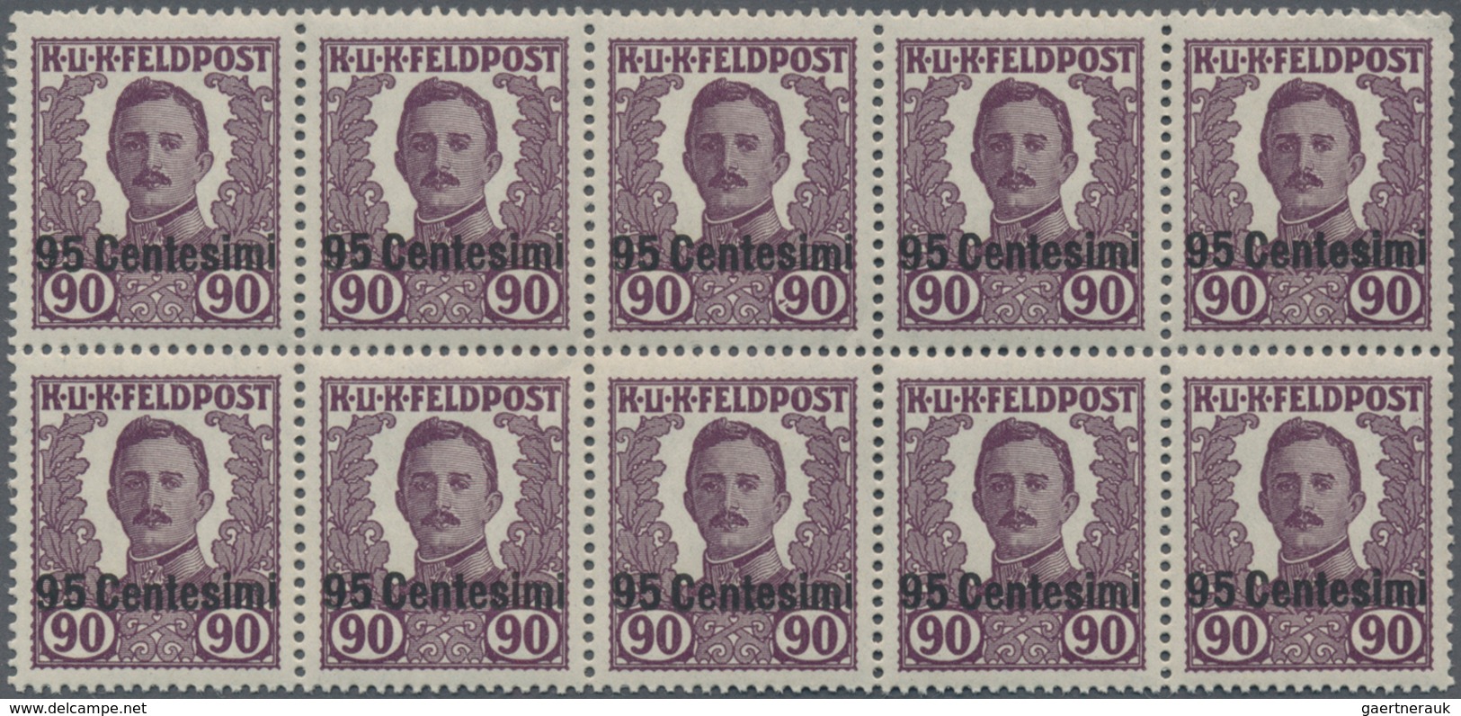 Österreichisch-Ungarische Feldpost - Rumänien: 1918, Unverausgabte Serie 'Kaiser Karl I.' Mit Aufdru - Autres & Non Classés