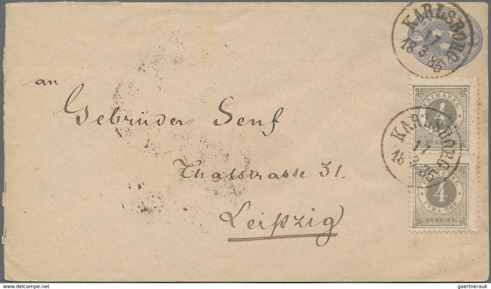 Schweden: 1831/1980, Very Contrasting Lot Of 520 Letters And Cards Beginning With Two Pre Philatelic - Covers & Documents