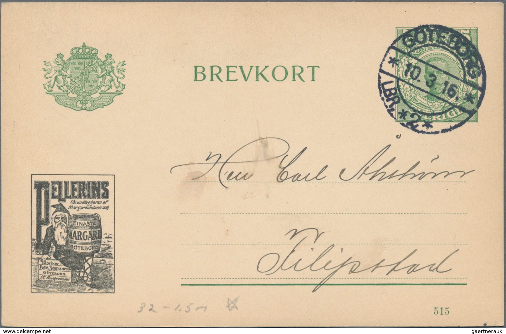 Schweden: 1831/1980, Very Contrasting Lot Of 520 Letters And Cards Beginning With Two Pre Philatelic - Covers & Documents