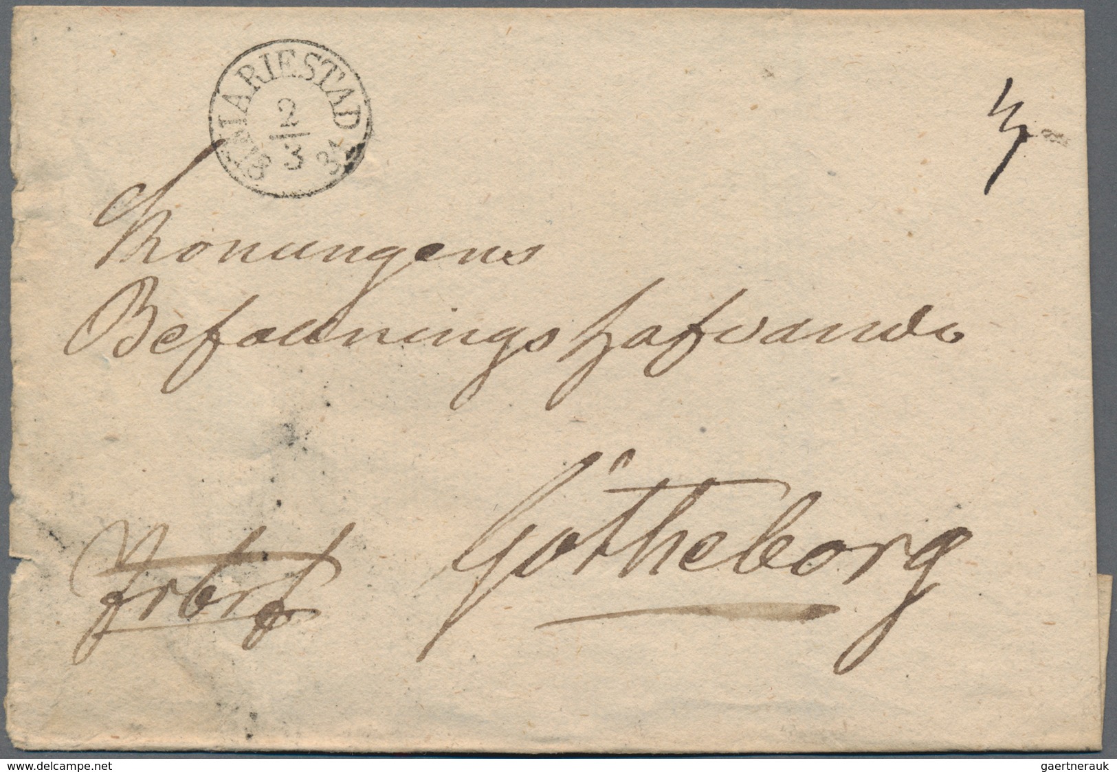 Schweden: 1831/1980, very contrasting lot of 520 letters and cards beginning with two pre philatelic