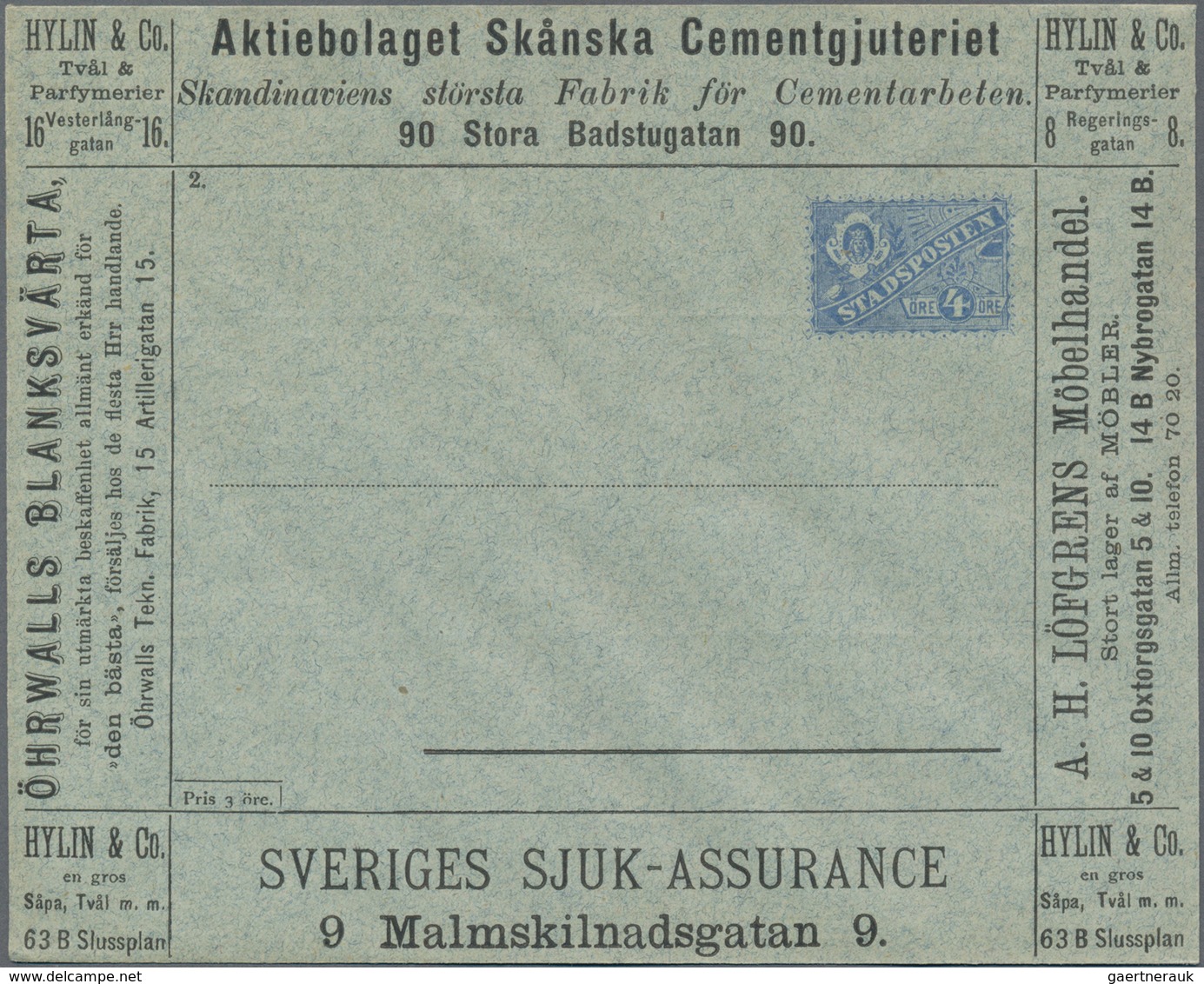 Schweden: 1831/1980, very contrasting lot of 520 letters and cards beginning with two pre philatelic