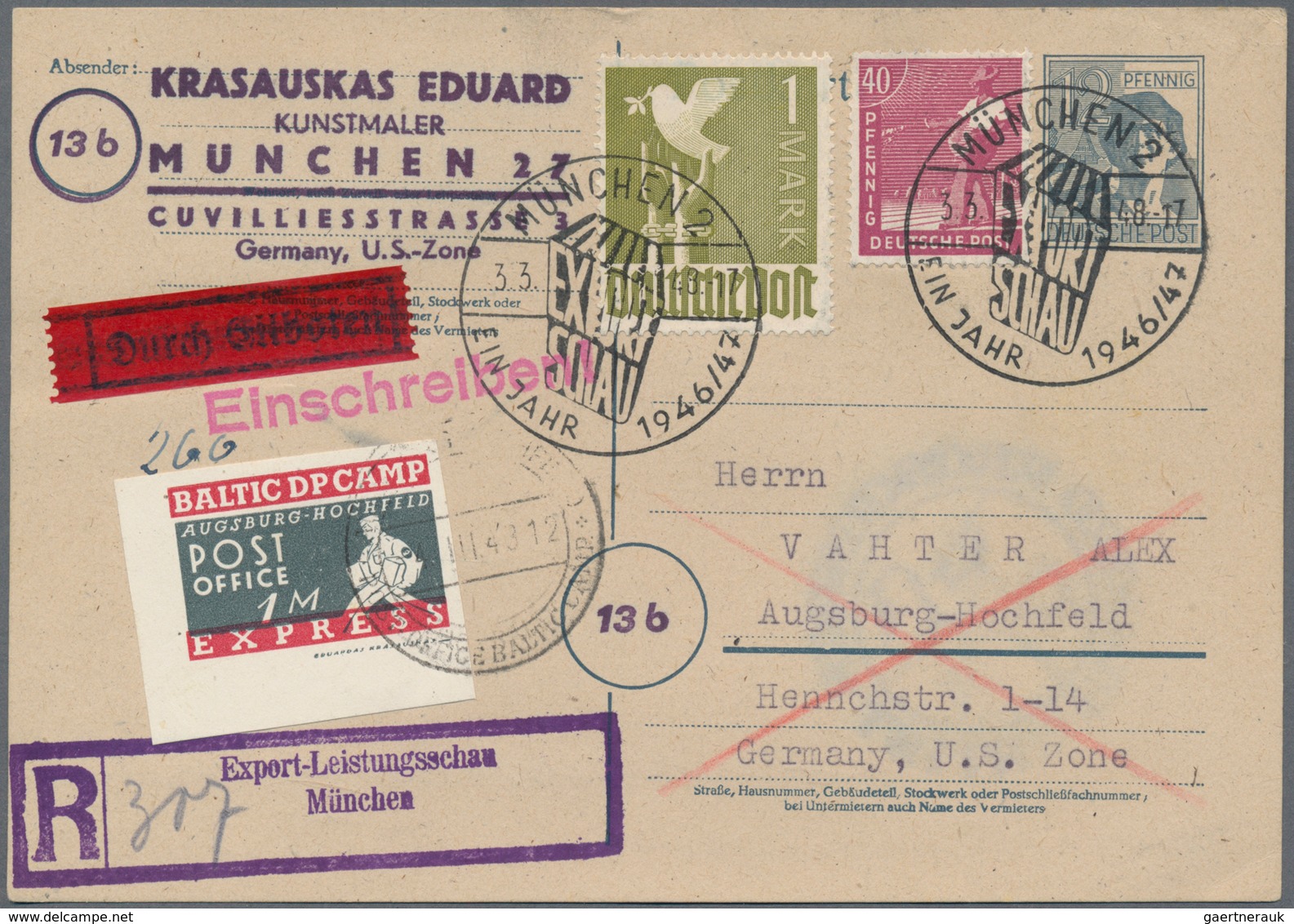 Deutschland: 1860-1960, Spannender Und Vielseitiger Posten Mit Rund 950 Briefen Und Belegen, Dabei V - Collections