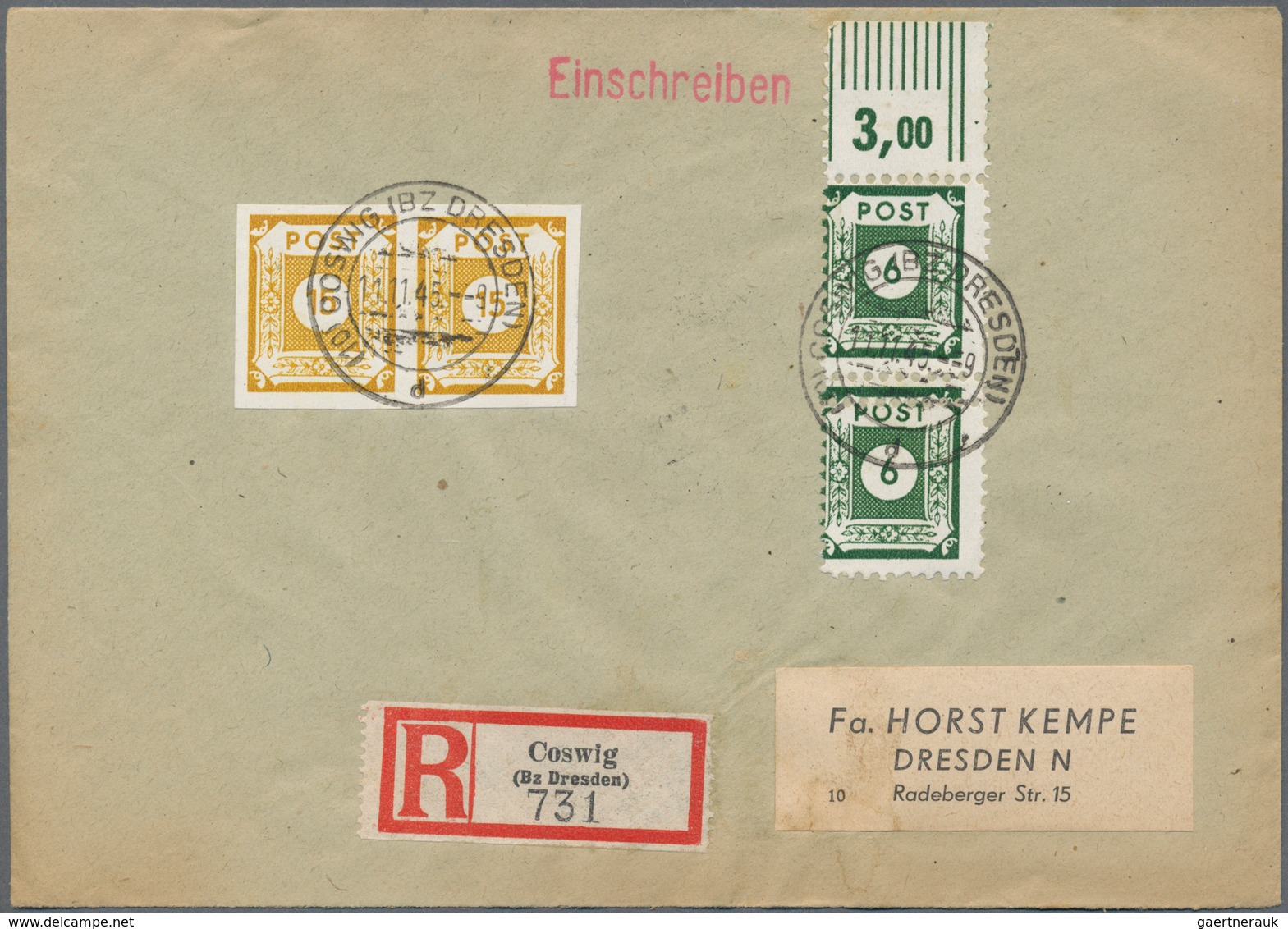 Deutschland: 1928 - 1960 (ca.), Posten Von über 50 Belegen, Dabei Zensuren, Luftposte, Besatzungszon - Sammlungen