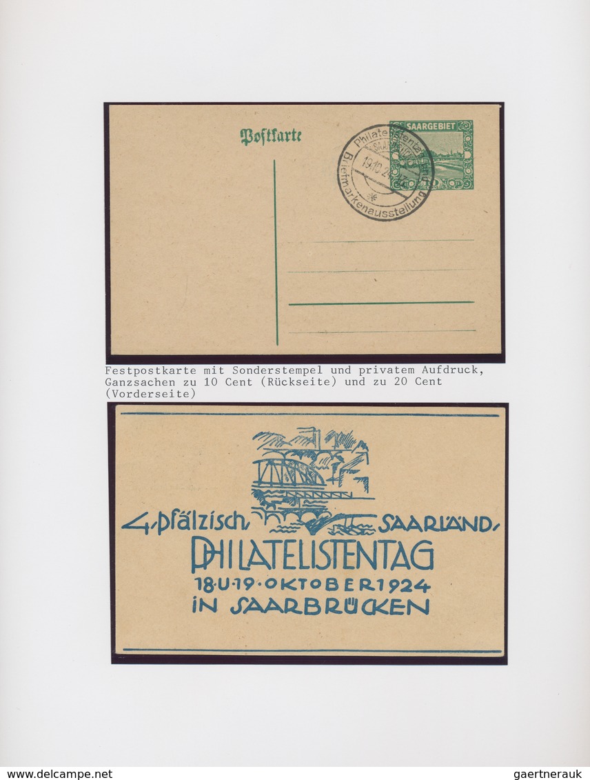 Heimat: Saarland: 1896/2013, Umfangreiche Sammlung Von Sonderstempeln, Maximumkarten Oder Festpostka - Autres & Non Classés