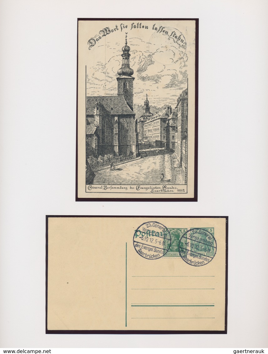 Heimat: Saarland: 1896/2013, Umfangreiche Sammlung Von Sonderstempeln, Maximumkarten Oder Festpostka - Autres & Non Classés
