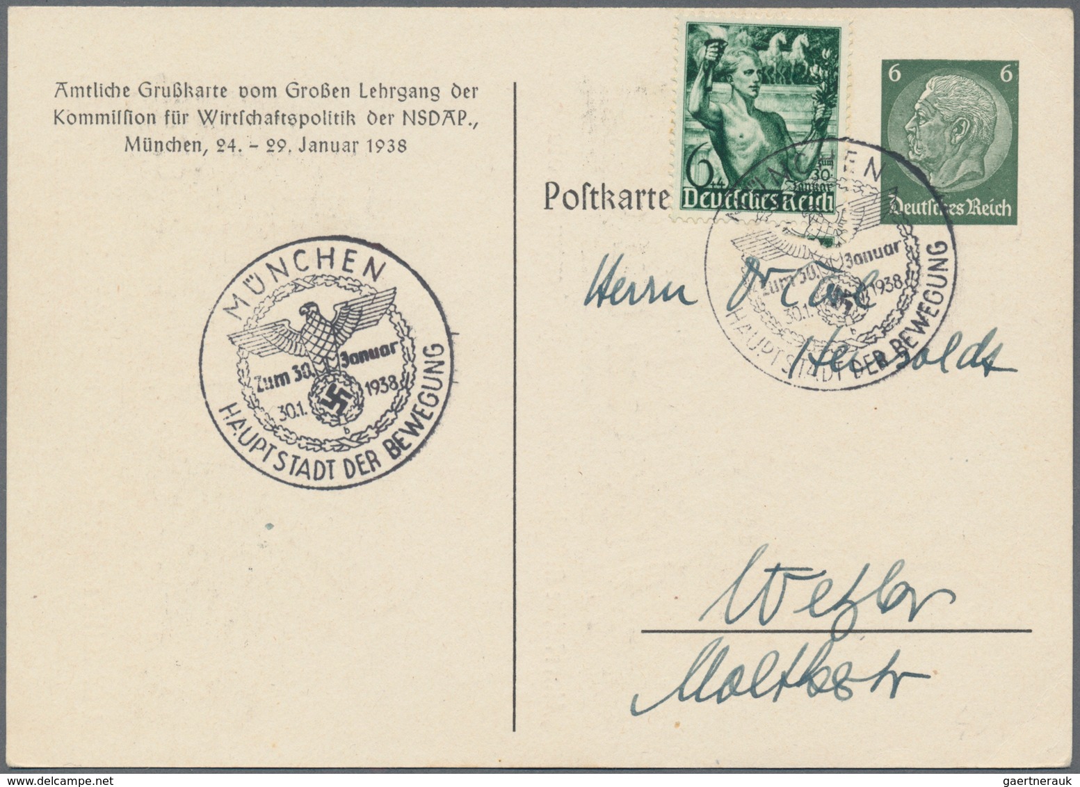 Bayern - Ganzsachen: 1925 - 1939, Posten Von über 60 Privatganzsachen, Ungebraucht, Gestempelt Und G - Other & Unclassified