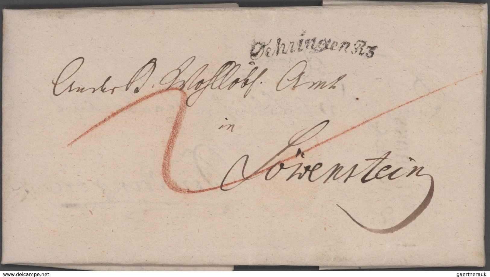 Württemberg - Vorphilatelie: 1811/1871, Sammlungspartie Von über 50 (meist Markenlosen) Briefen Sowi - Préphilatélie