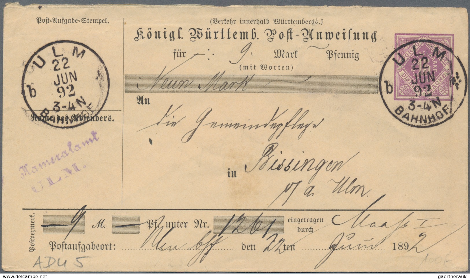 Württemberg - Ganzsachen: 1861/1920, Umfangreicher Und Wertvoller Bestand Von Ca. 329 Gebrauchten Ga - Other & Unclassified