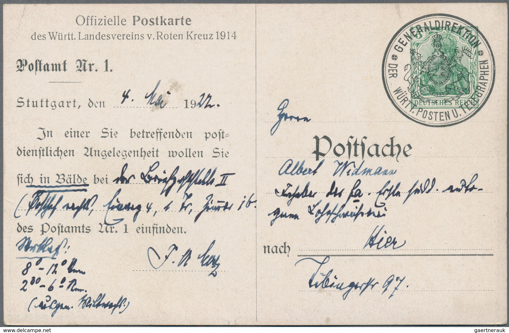 Deutsches Reich: 1870/1942 (ca.): Lot Von Ca. 200 Briefen Und Karten Dabei Viele Ganzsachen, Auch Be - Collections