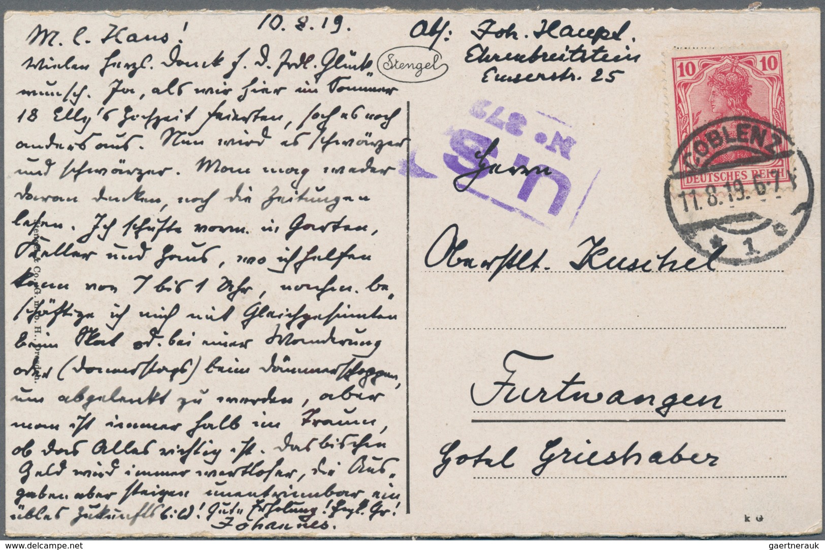 Deutsches Reich: 1870/1942 (ca.): Lot Von Ca. 200 Briefen Und Karten Dabei Viele Ganzsachen, Auch Be - Collections