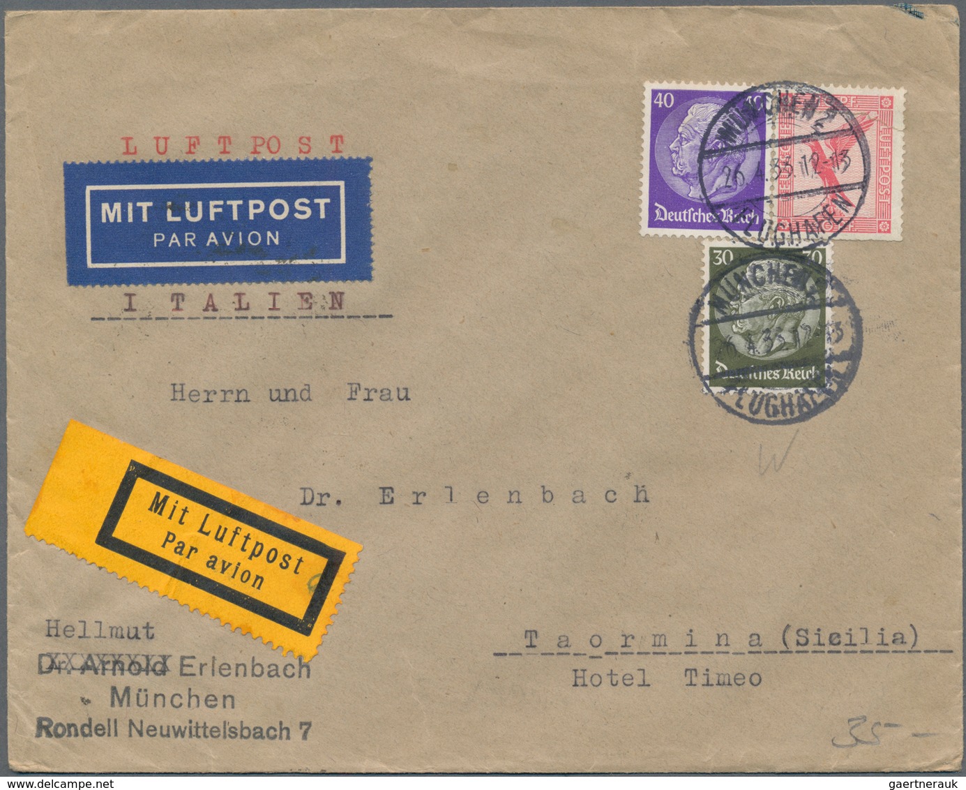 Deutsches Reich: 1872/1945, über 280 Teils Bessere Belege Mit Dem Hauptteil Ab Ca. 1920. Dabei See- - Collections