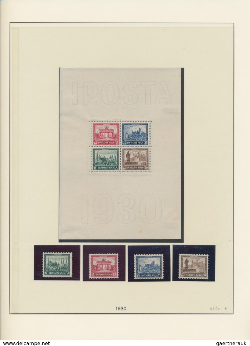 Deutsches Reich: 1872/1945, Ungebrauchte/postfrische Sammlung Von Brustschilde Bis III.Reich In Zwei - Collections