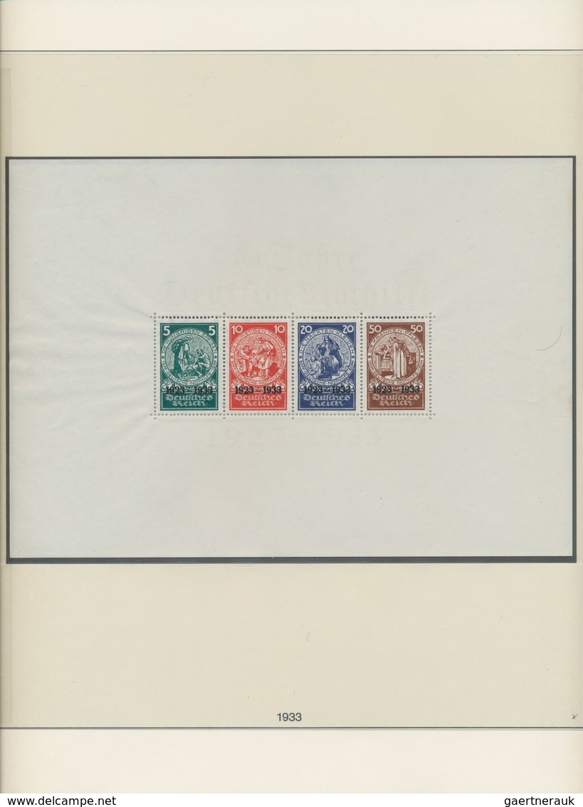 Deutsches Reich: 1872/1945, Ungebrauchte/postfrische Sammlung Von Brustschilde Bis III.Reich In Zwei - Collections