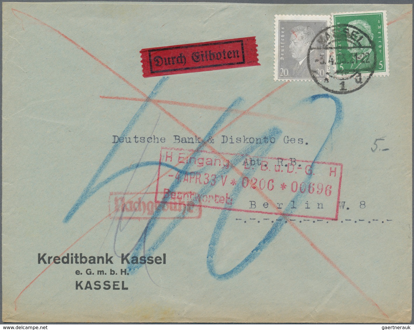 Deutsches Reich - Weimar: 1926 - 1929, Posten Mit über 170 Belegen, Frankiert Mit Den Entsprechenden - Collections