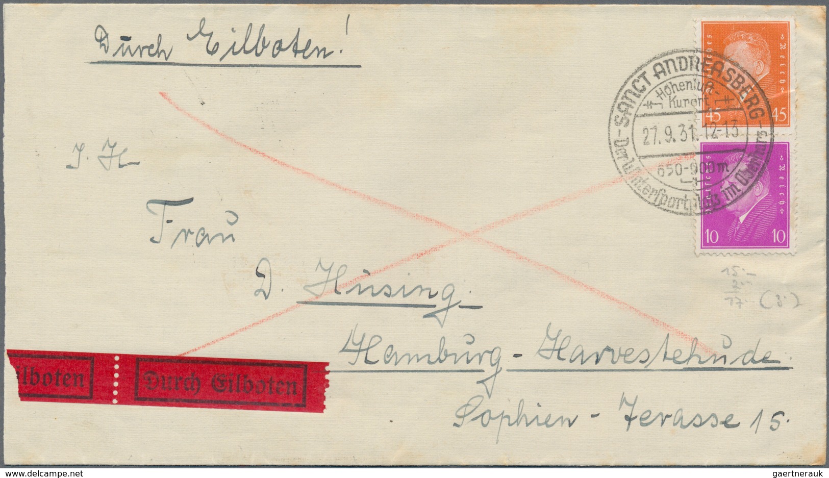 Deutsches Reich - Weimar: 1926 - 1929, Posten Mit über 170 Belegen, Frankiert Mit Den Entsprechenden - Collections