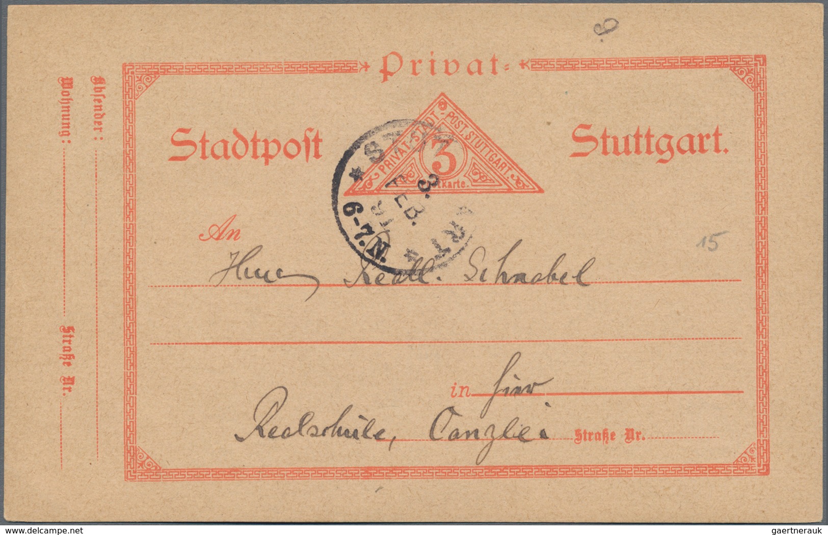 Deutsches Reich - Privatpost (Stadtpost): 1886 - 1889 (ca.), Umfangreicher Ganzsachen-Posten Der PRI - Privatpost