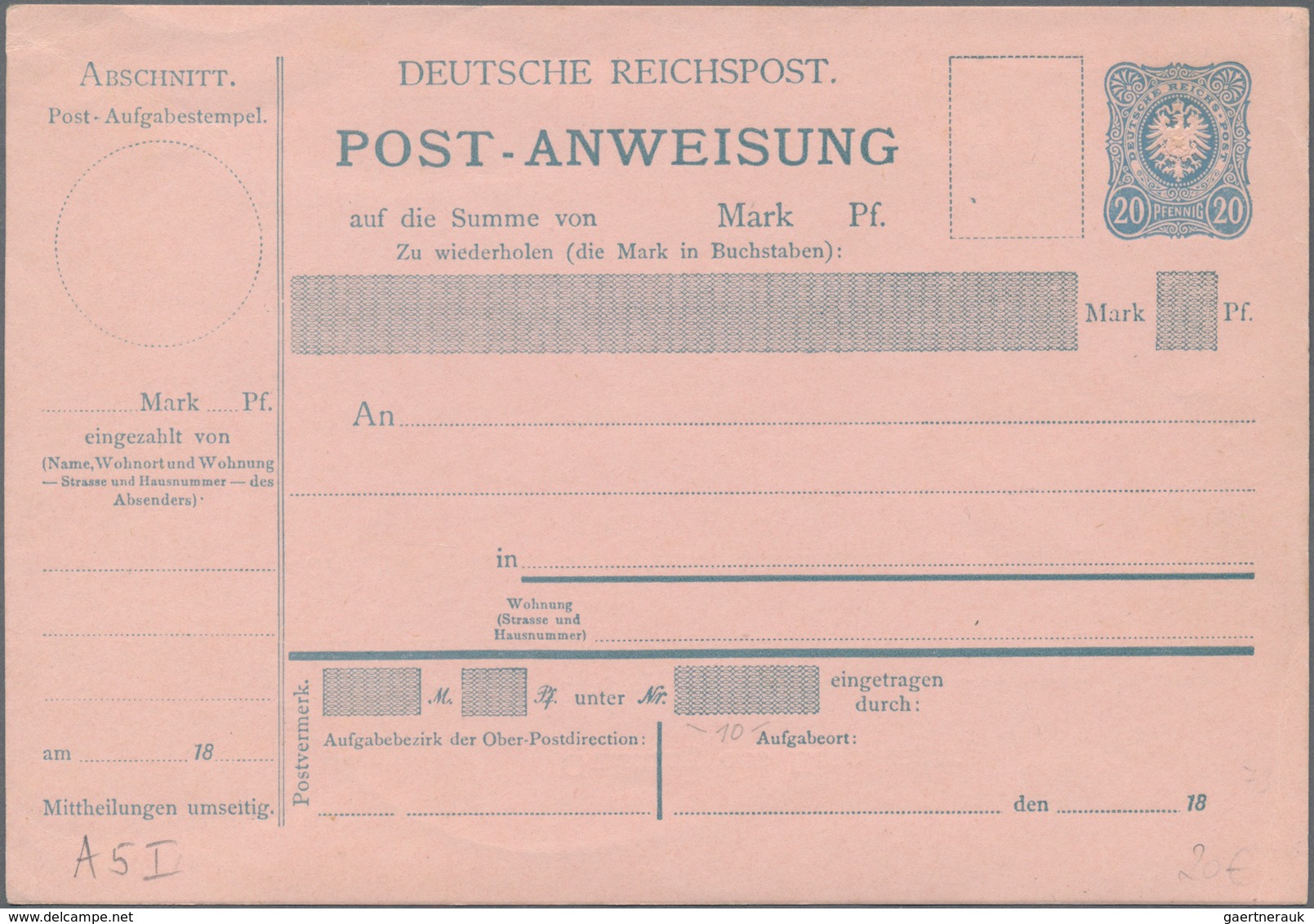 Deutsches Reich - Ganzsachen: 1872/1920,umfangreicher Lagerbestand Von Ca. 340 überwiegend Ungebrauc - Other & Unclassified