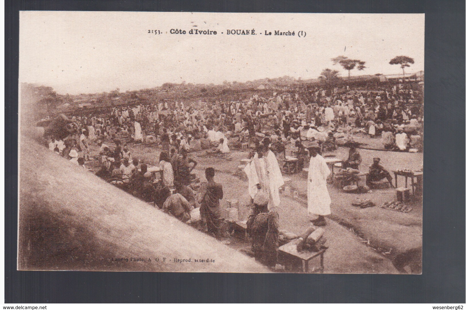 Cote D'Ivoire Bouaké Le Marché Ca 1915 Old Postcard - Côte-d'Ivoire