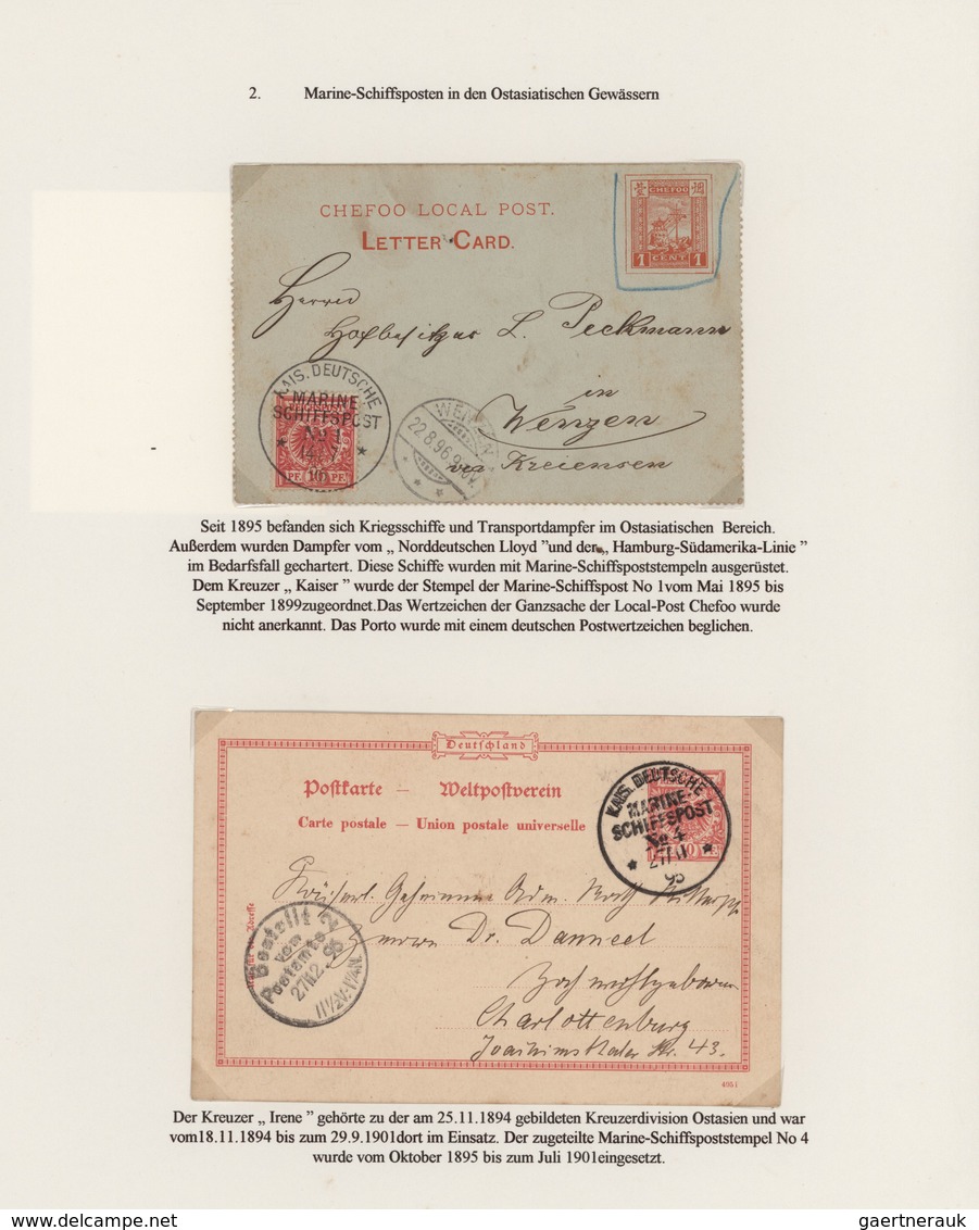 Deutsche Post In China: 1890/1917, Vielseitige Ausstellungssammlung "Deutsche Post In China" Von Ca. - Chine (bureaux)