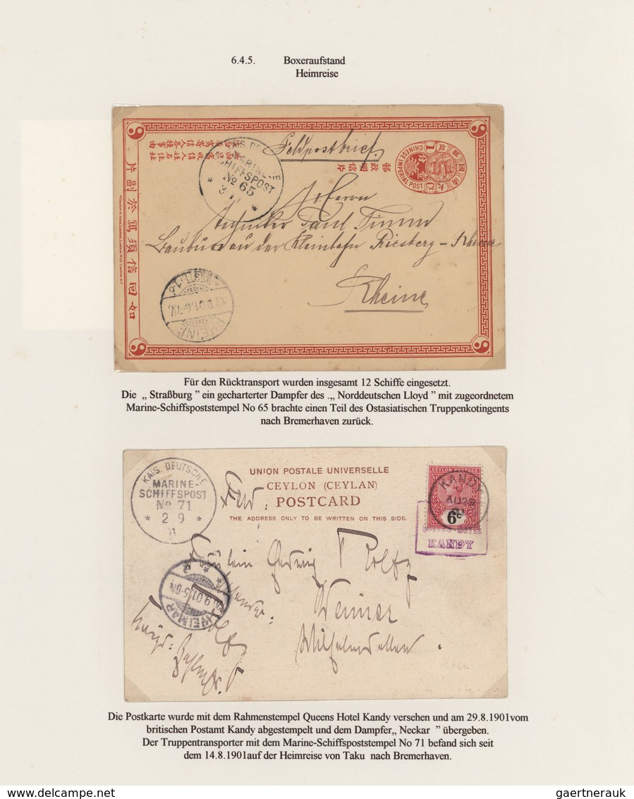 Deutsche Post In China: 1890/1917, Vielseitige Ausstellungssammlung "Deutsche Post In China" Von Ca. - China (offices)