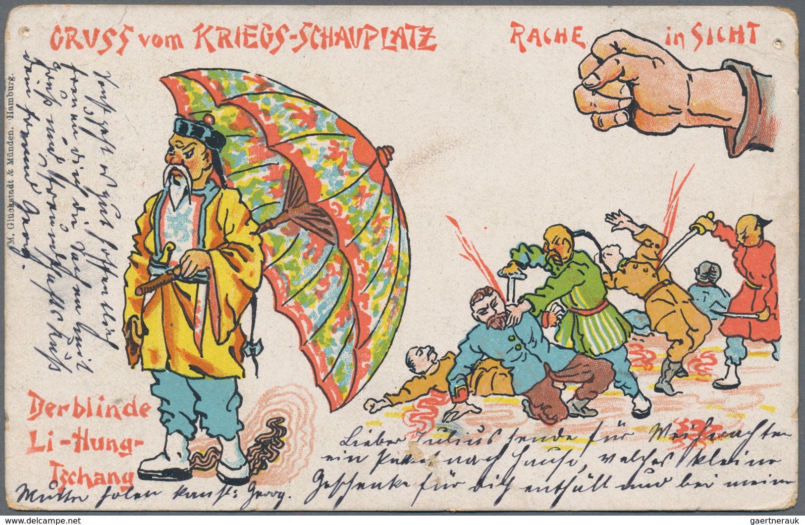 Deutsche Post In China: 1899/1910, Und KIAUTSCHOU. Feines Lot Von 37 Frankierten Ansichtskarten Incl - China (offices)