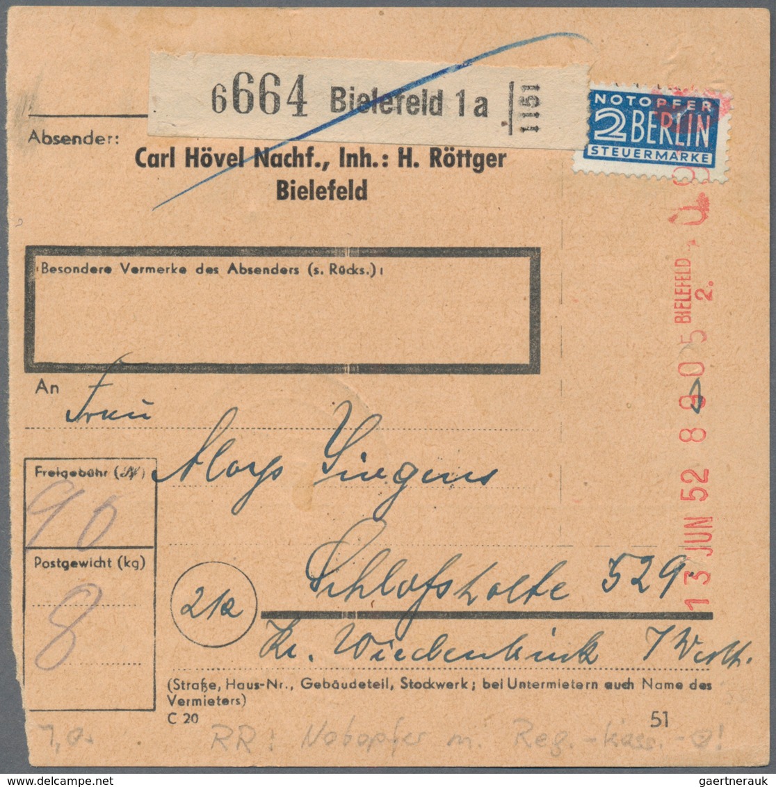 Deutschland Nach 1945: 1946/1955, Interessanter Posten Von Ca. 280 Belegen Aus AM-Post, Kontrollrat, - Collections