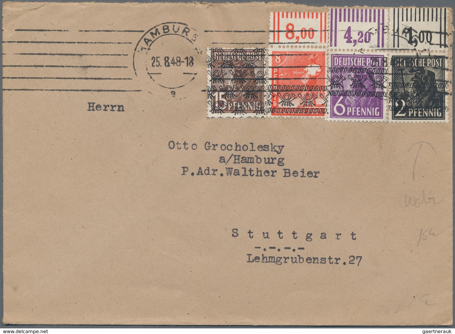 Deutschland Nach 1945: 1948/1965, 120 Briefe Und Ganzsachen, Dabei 10-fach Frankaturen, Paketkarten, - Collections