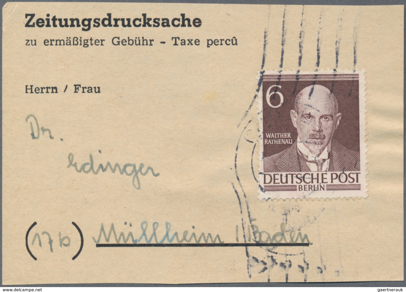 Deutschland Nach 1945: 1948/2004, Kleiner Posten Von Ca. 60 Meist Besseren Belegen, Dabei 10-fach-Fr - Collections