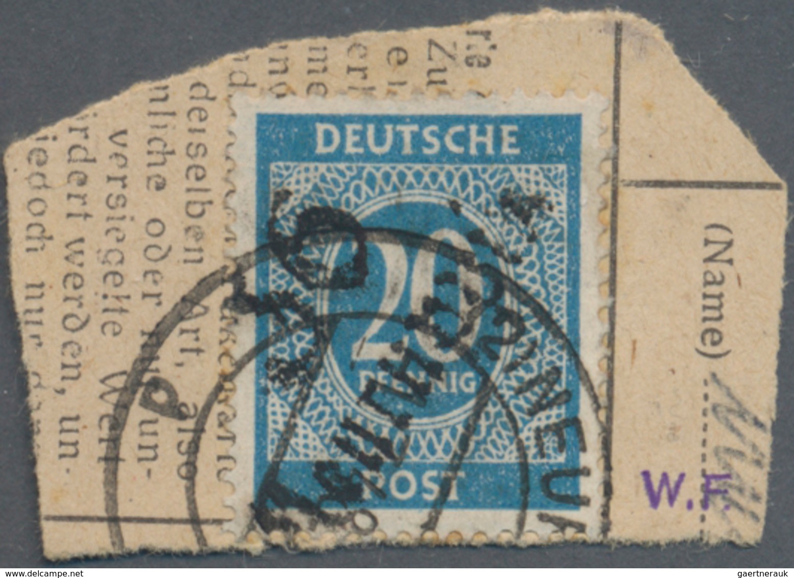 Sowj. Zone - Bezirkshandstempel: 1948, Konvolut Mit 14 Marken Auf 5 Verschiedenen Paketkarten-Aussch - Autres & Non Classés