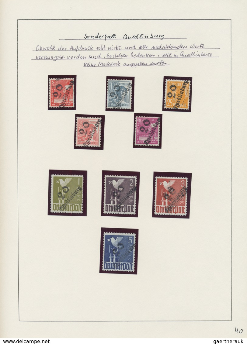 Sowj. Zone - Bezirkshandstempel: 1948, Sammlung Bezirkshandstempel, Geordnet Nach Bezirken Mit Einig - Autres & Non Classés