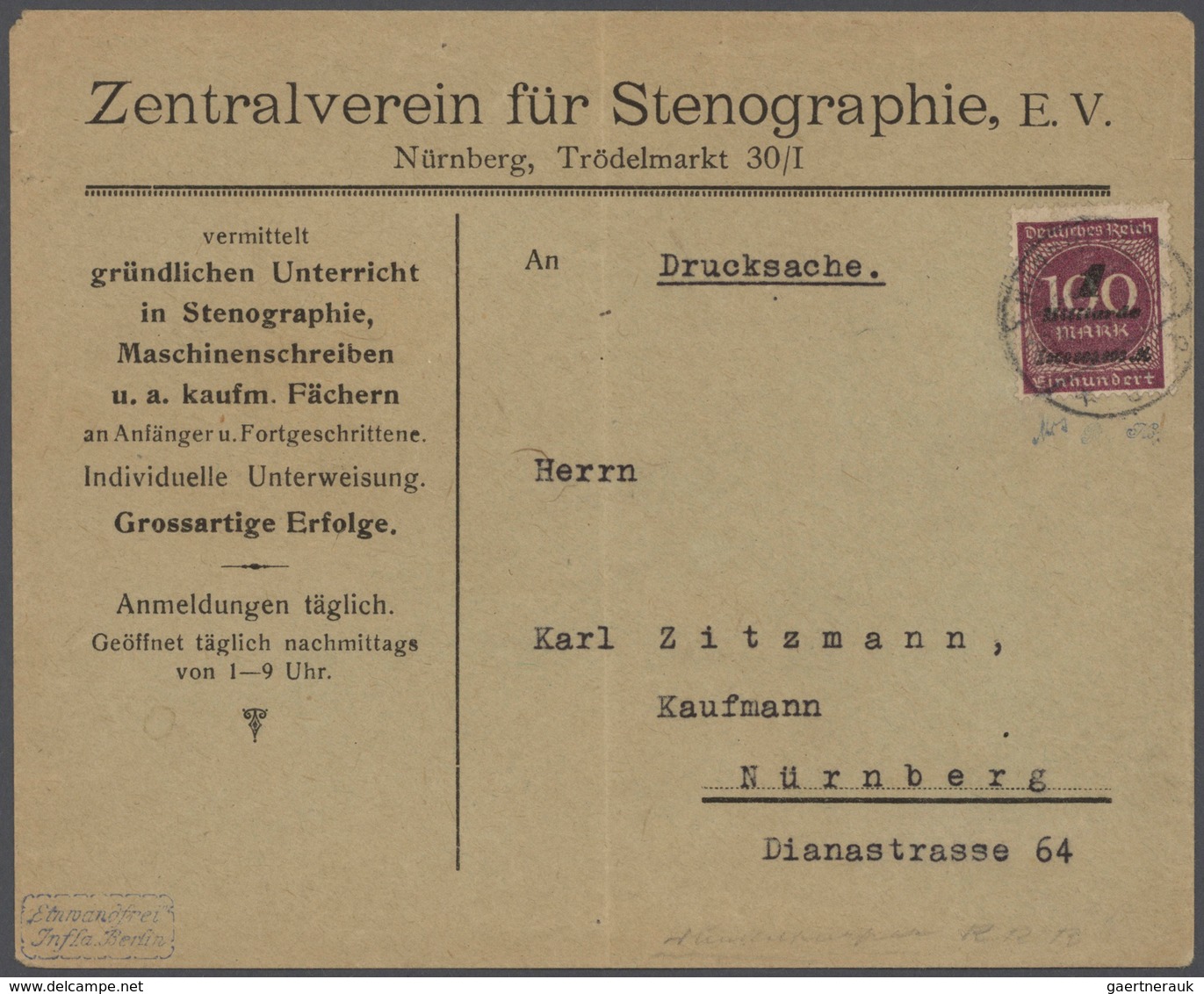 Deutschland: 1912/1945: interessante Partie Briefe und Ganzsachen, dabei ein leicht aufgerautes Hitl