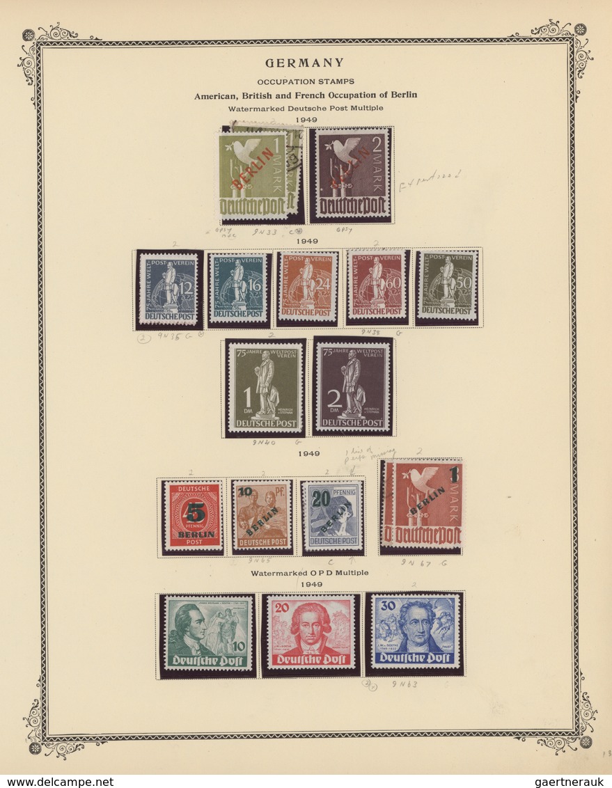 Deutschland: 1849/1984, Umfassende, Meist Postfrisch/ungebraucht Geführte Sammlung In Drei Scott-Alb - Sammlungen