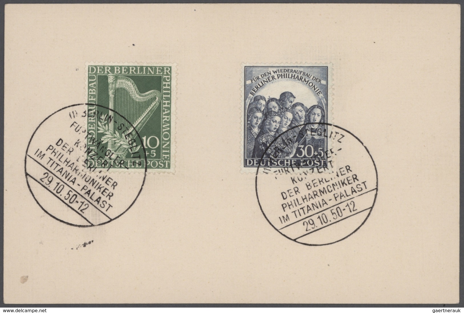 Deutschland: 1939-1969, Zwei Vordruck-Alben Beginnend Mit Besetzung WK II, Sowie Gemischt Angelegten - Collections
