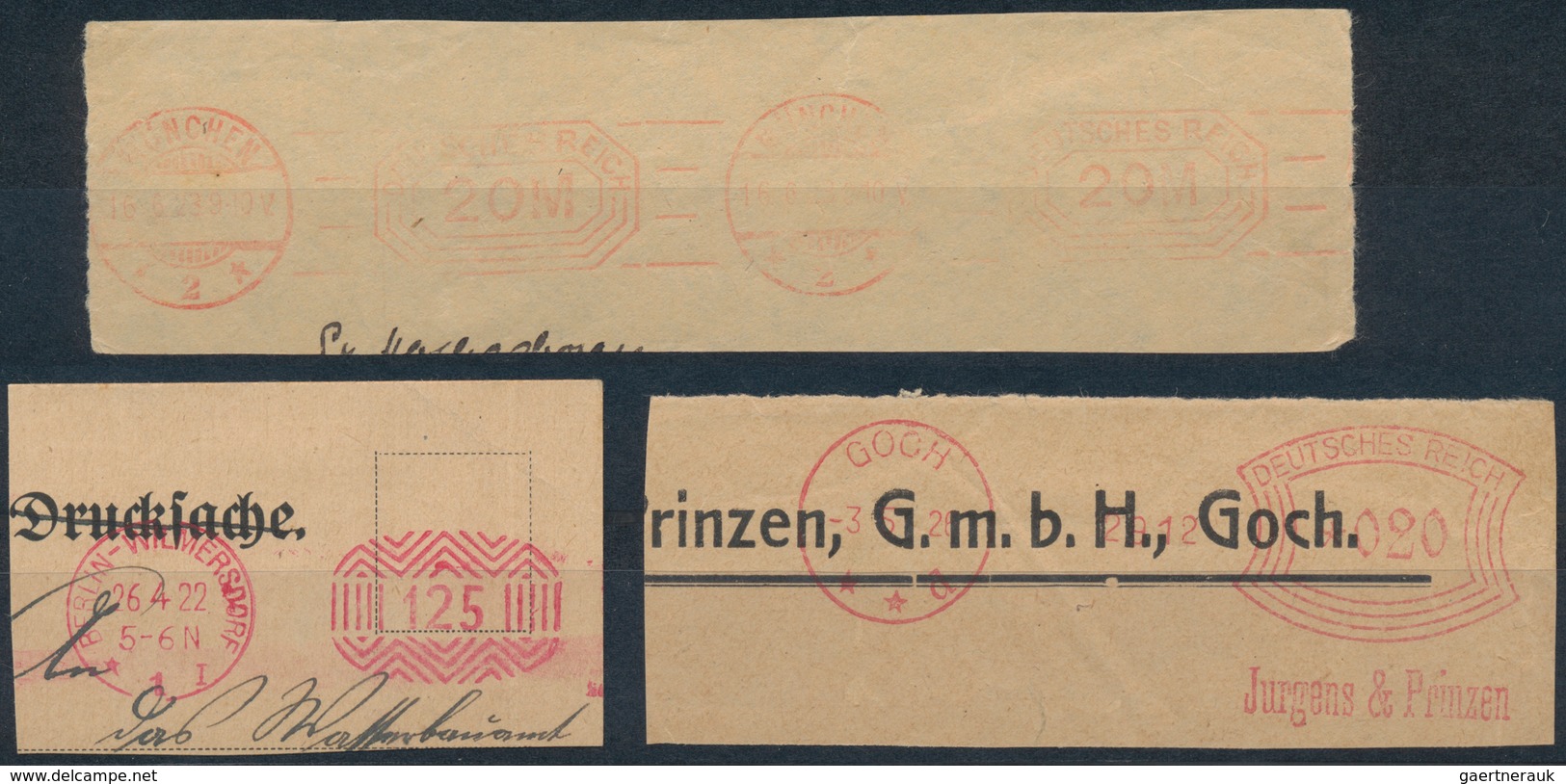 Deutschland: 1920/2004 (ca.). ABSENDERFREISTEMPEL DEUTSCHLANDS - enorme Sammlung von den frühen Vers