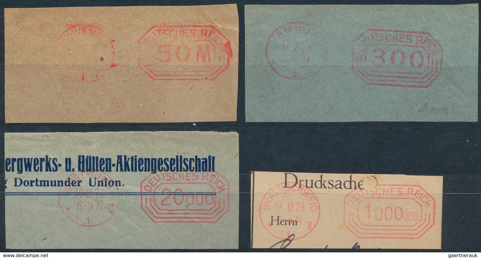Deutschland: 1920/2004 (ca.). ABSENDERFREISTEMPEL DEUTSCHLANDS - enorme Sammlung von den frühen Vers