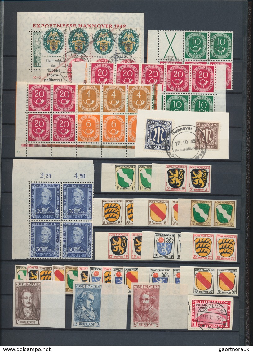 Deutschland: 1850/2000 (ca.), Zusammenstellung Ab Altdeutschland Im Steckbuch, Dabei Dt.Reich 1 RM P - Collections