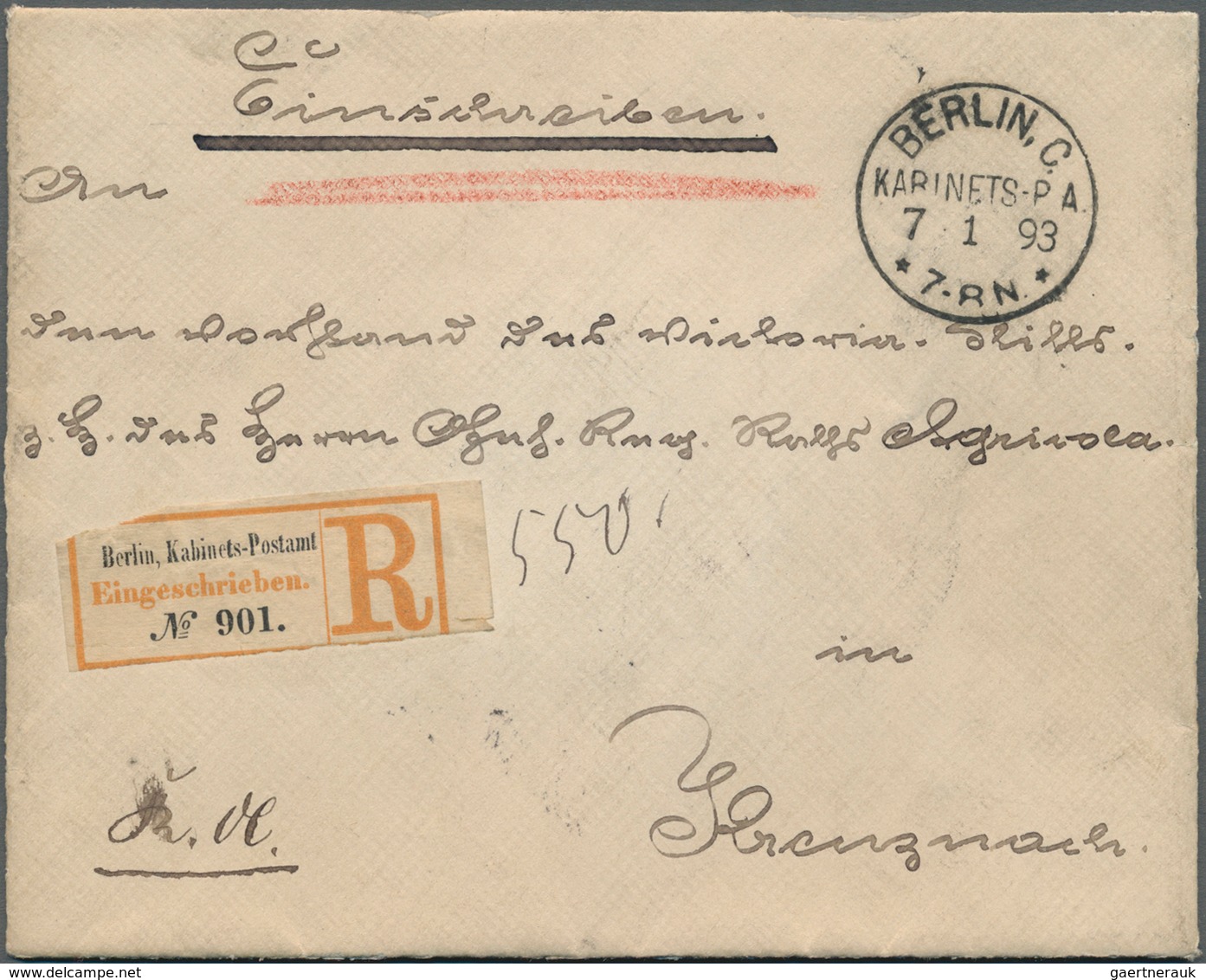 Deutschland: 1886/1923, Interessante Partie Mit 28 Einschreibebelegen, Dabei Bessere R-Zettel Bzw. B - Collections