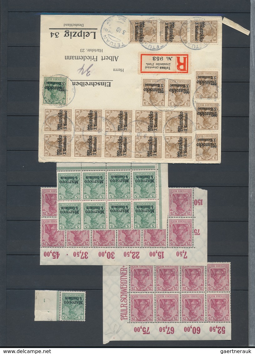 Deutschland: 1900/1949 (ca.), Kleine Zusammenstellung Mit U.a. Dt.Reich Germania 30mal MiNr. 95 B II - Collections