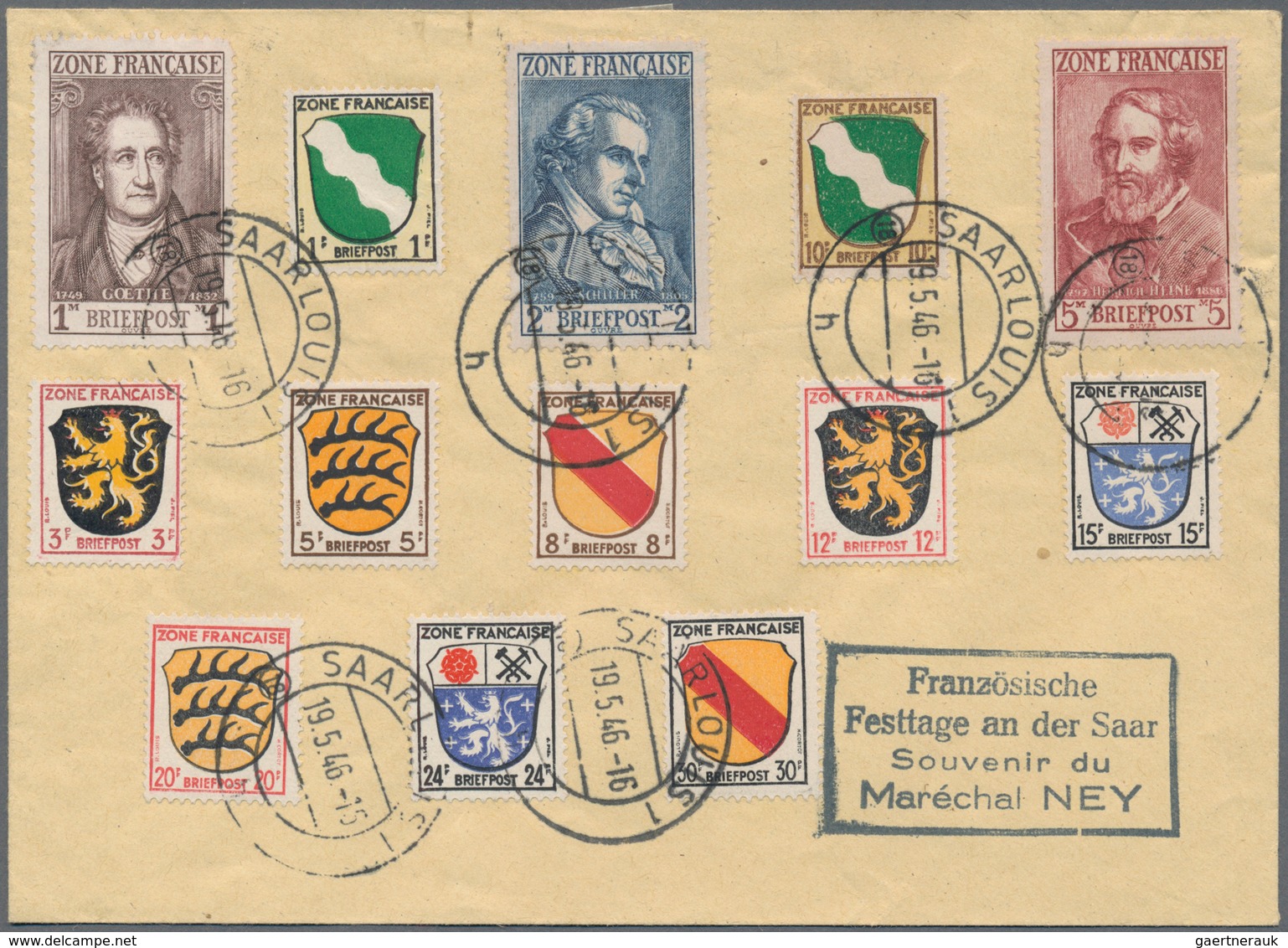 Deutschland: 1840 Ab Ca., Interessanter Posten Mit über 100 Marken Und Ca.60 Briefen, Karten Und Gan - Collections