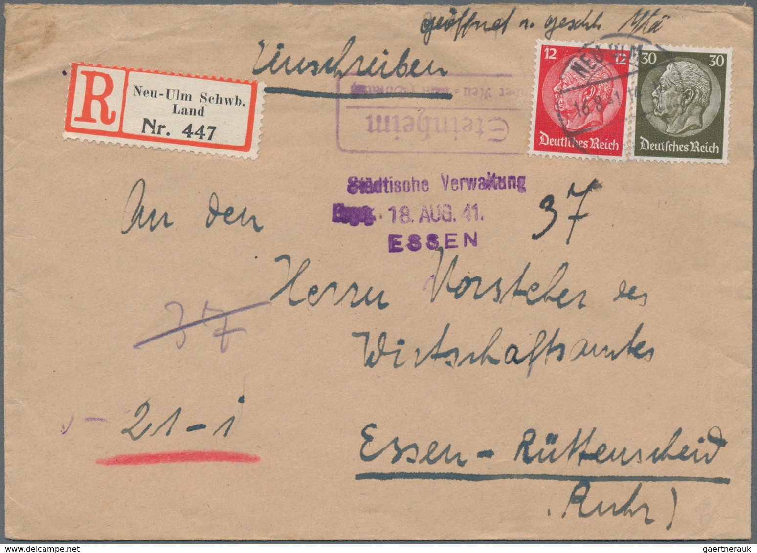 Deutschland: 1930/1990 (ca.), Partie von ca. 80 Briefen und -Karten, alle mit LANDPOST-Nebenstempeln