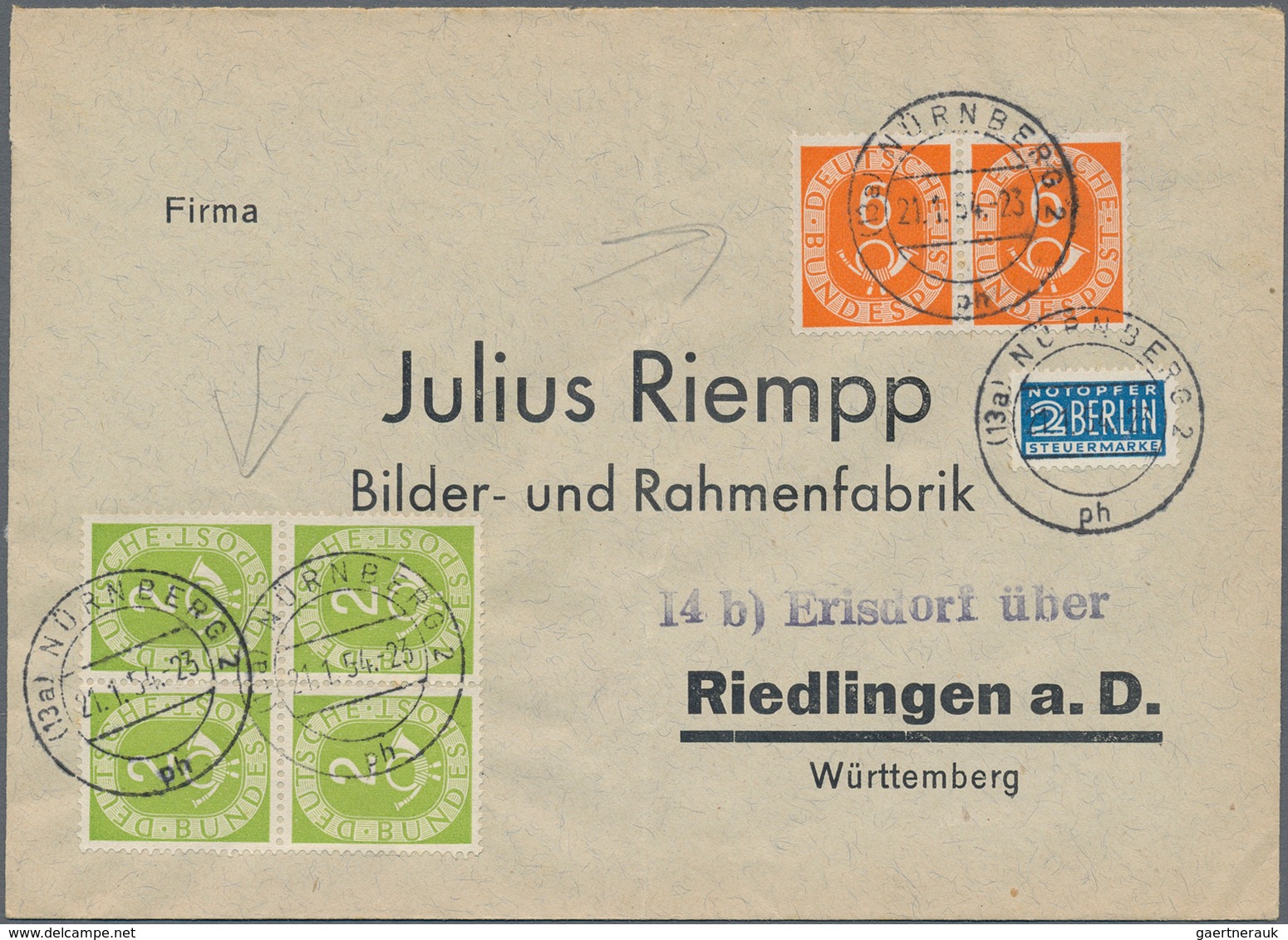 Deutschland: 1866 - 1993, Sammlung Von über 90 Belegen Durch Viele Deutsche Sammelgebiete, Dabei Vor - Collections