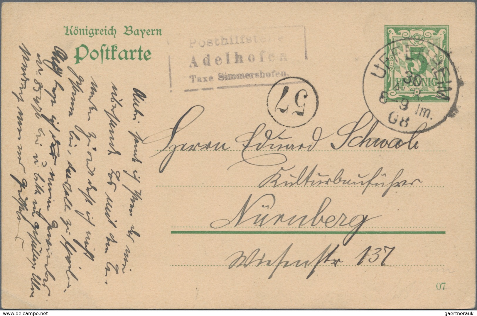 Deutschland: 1870 - 1974 (ca.), Posten Von Etwa 190 Belegen, Dabei Karte Aus Dem KZ Oranienburg, Pak - Collections