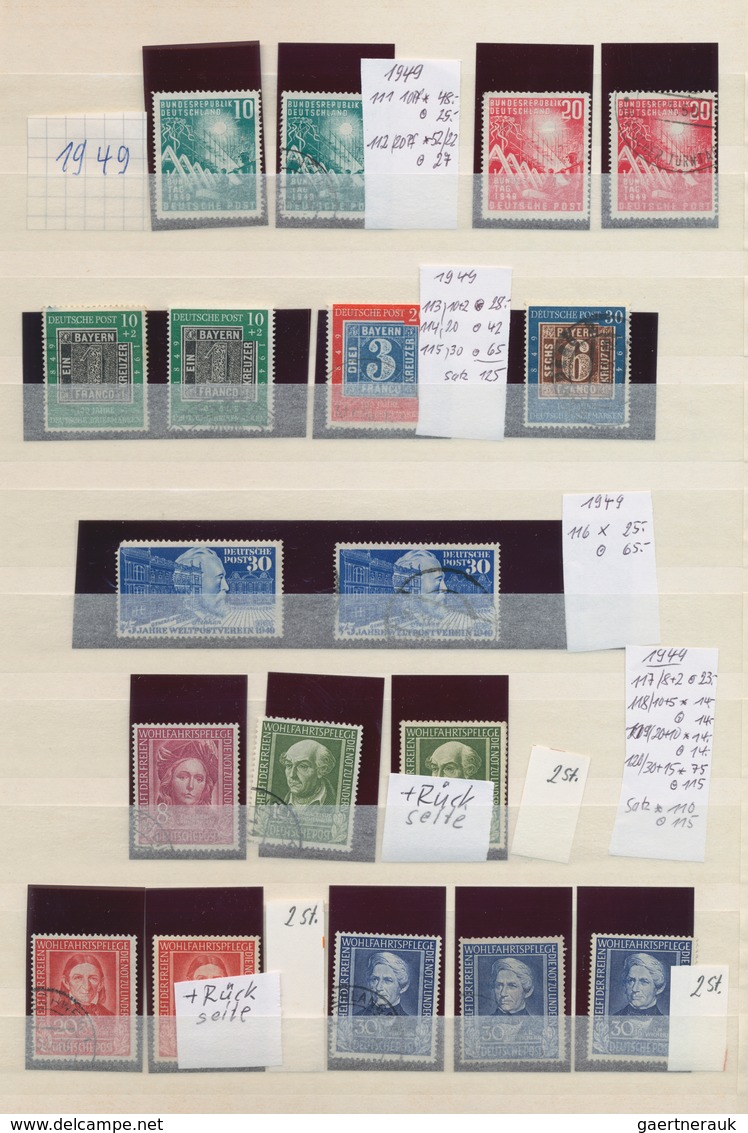 Deutschland: 1949/95 (ca.), Nachlass BRD, DDR Und Berlin In Einsteckbücher, Postfrisch, Ungebraucht - Collections