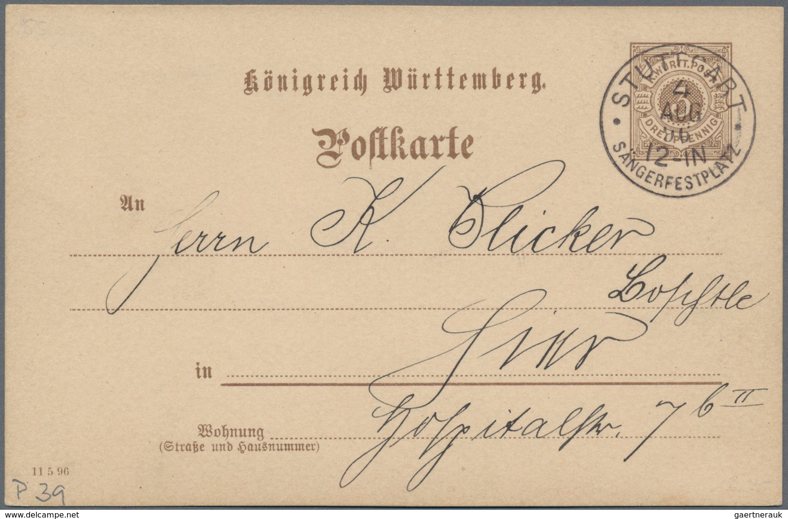 Heimat: Baden-Württemberg: 1890/2000, STUTTGART, Umfassende Heimat-Sammlung Mit Ca. 550 Briefen Und - Autres & Non Classés